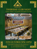 Thursday Club Night - 15th October