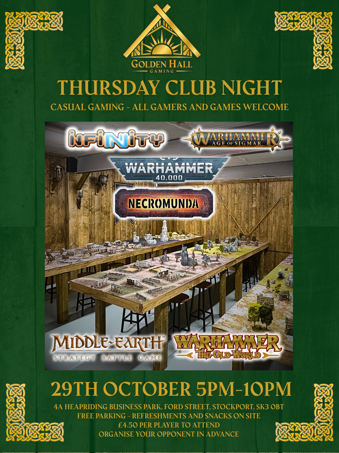 Thursday Club Night - 29th October